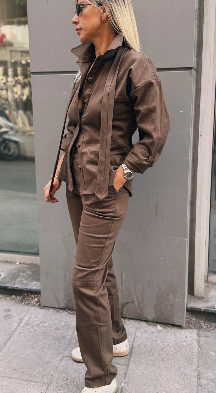 Berta Takım - Açık Kahverengi