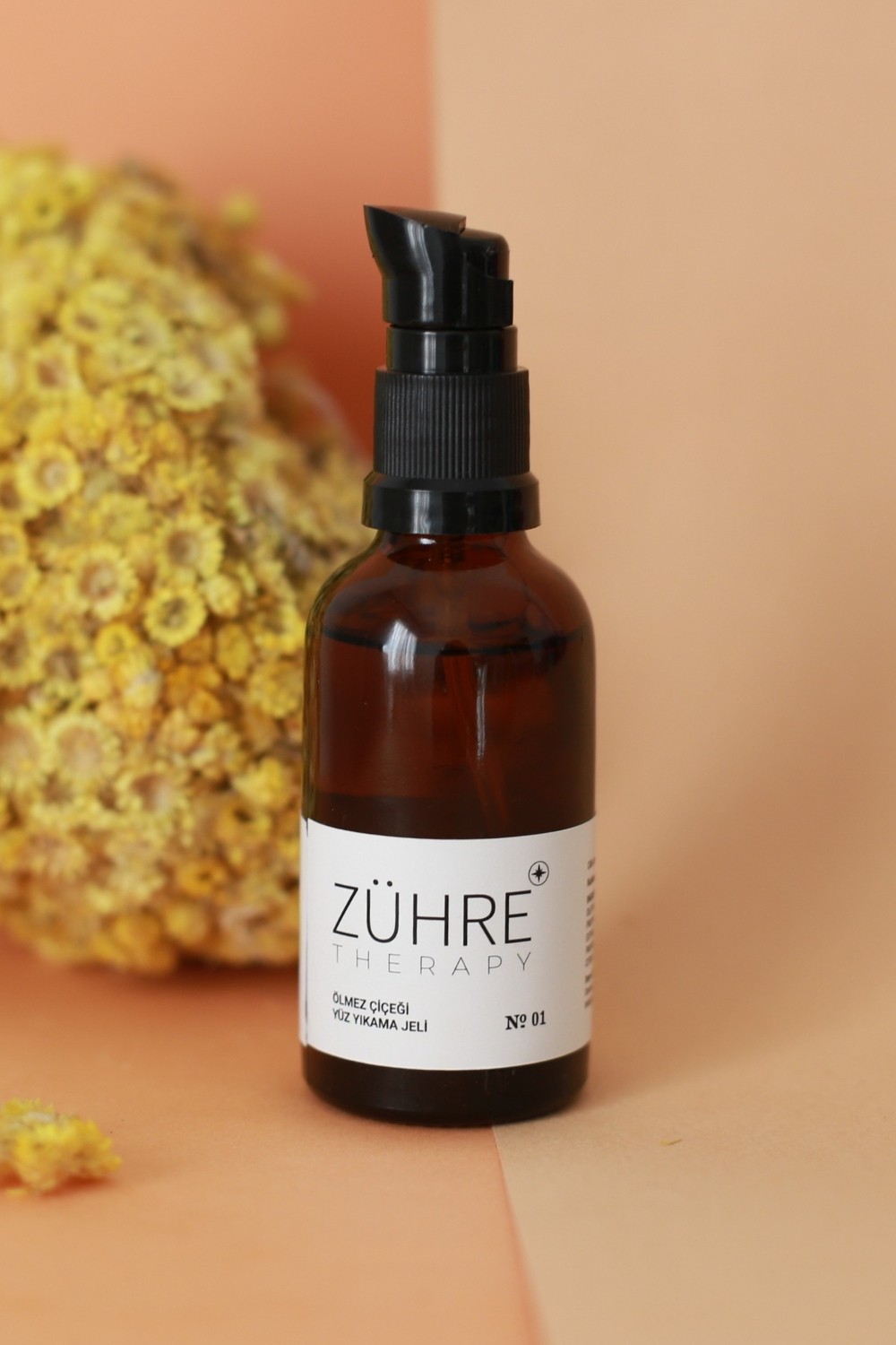 Yüz Yıkama Jeli SEYAHAT BOY 50 ML | Ölmez Çiçeği, Aloe Vera & Vitamin Destekli - Zühre Therapy 