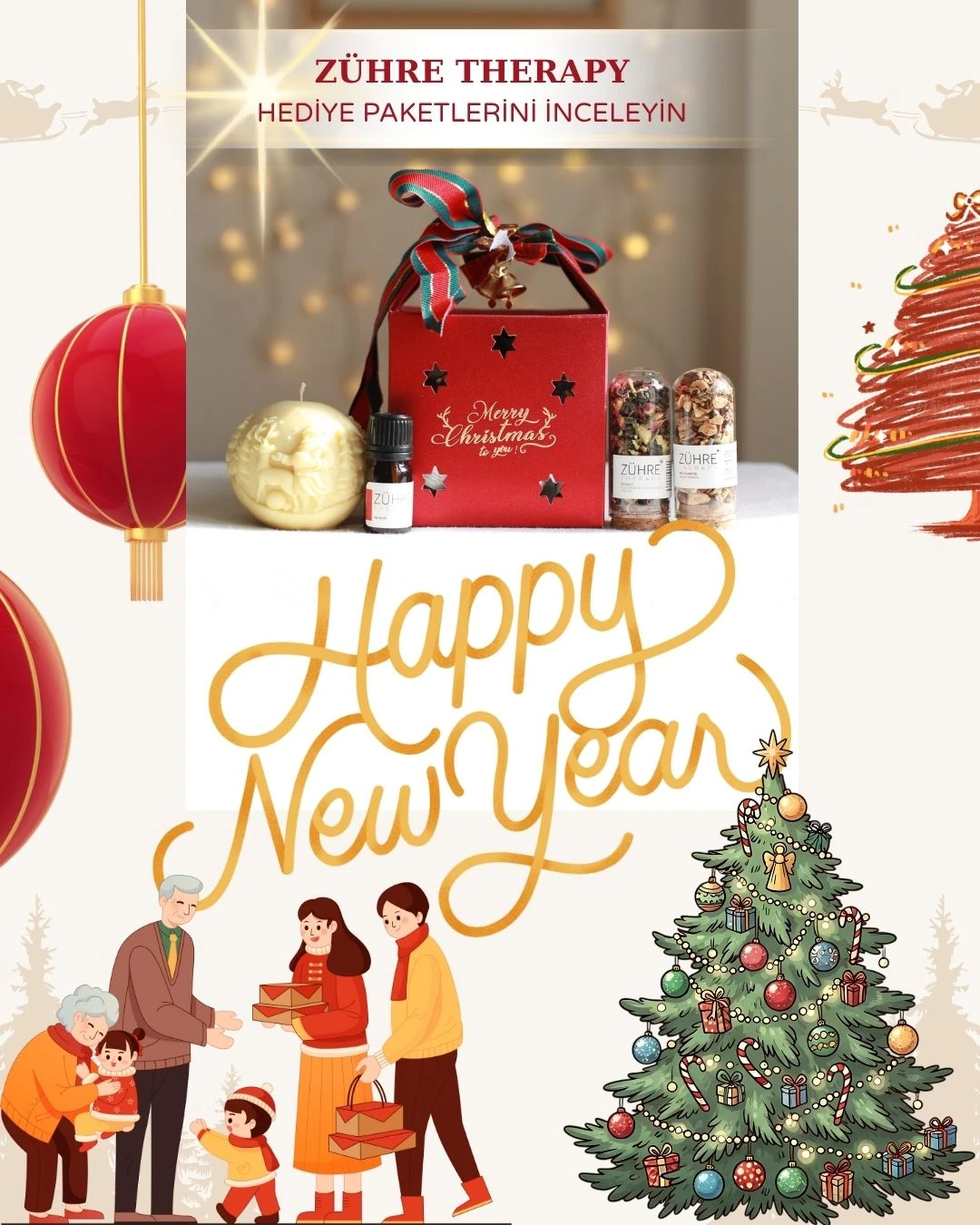 YENİ YIL AROMATERAPİ & ÇAY SETİ