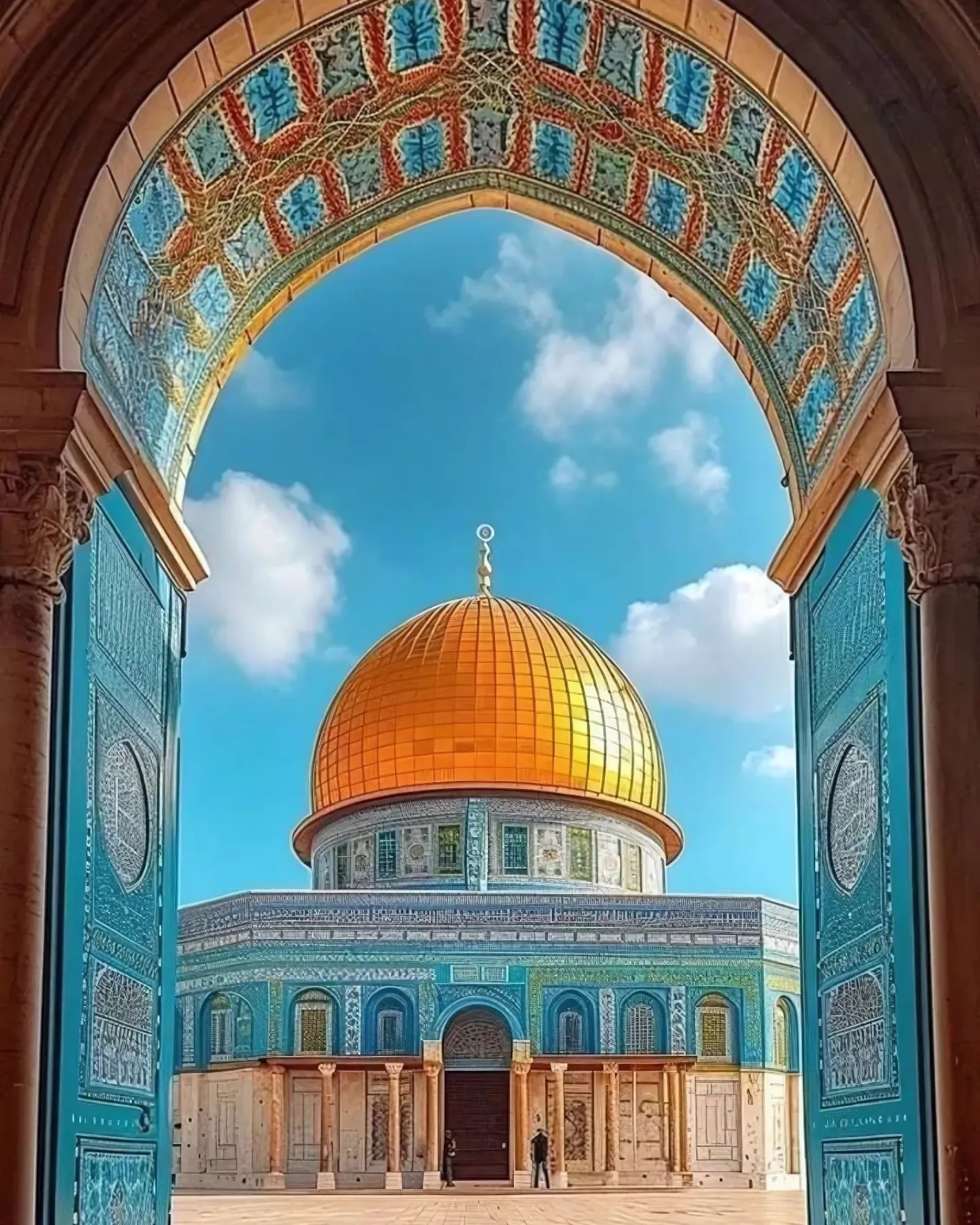 Sayılarla Boyama Seti Kasnağa Gerili İslami Eserler: Mescid-i Aksa 4