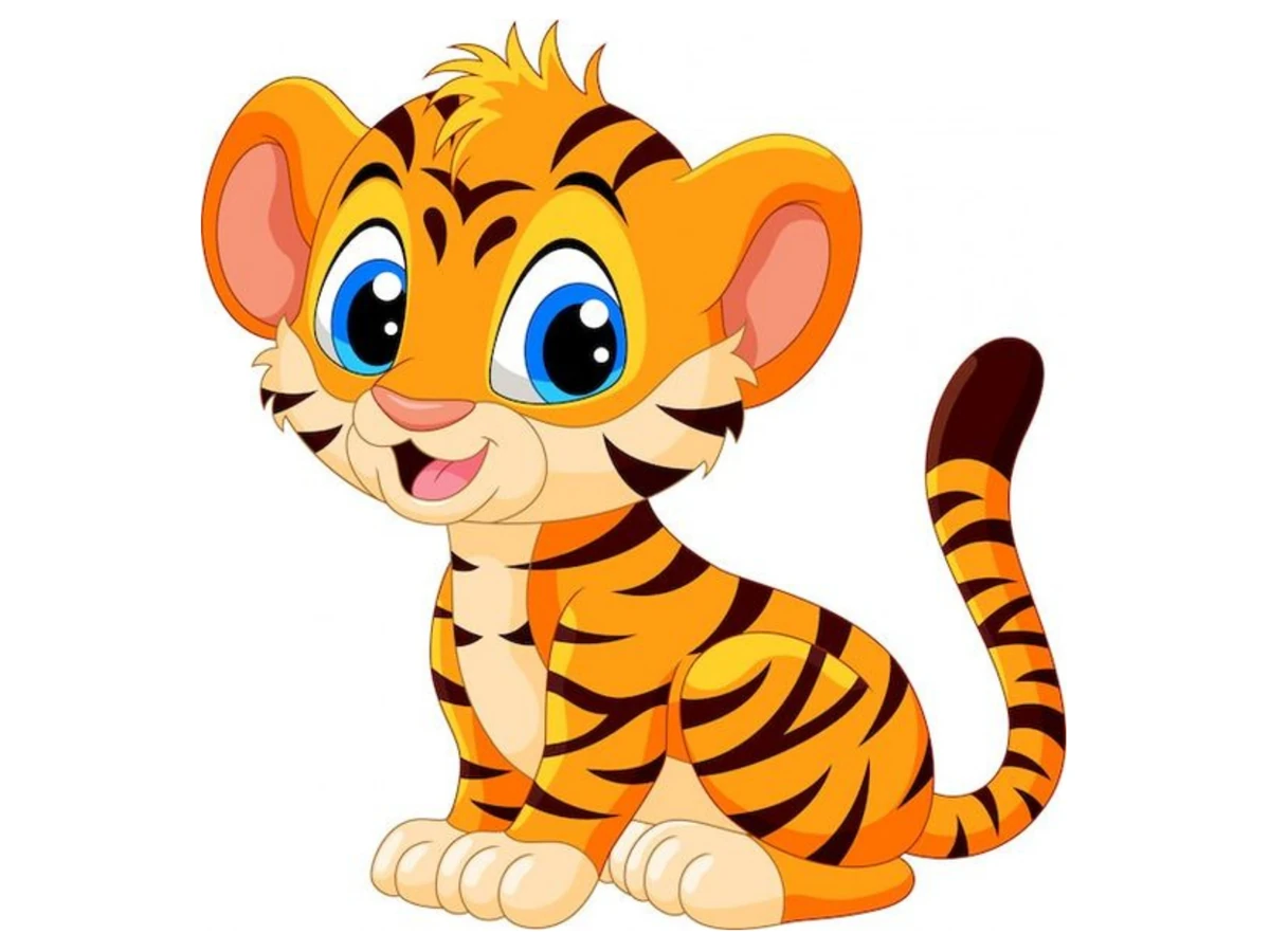 Çocuklar için Renkli Baskılı Sayılarla Boyama Hobi Seti: Yavru Kaplan