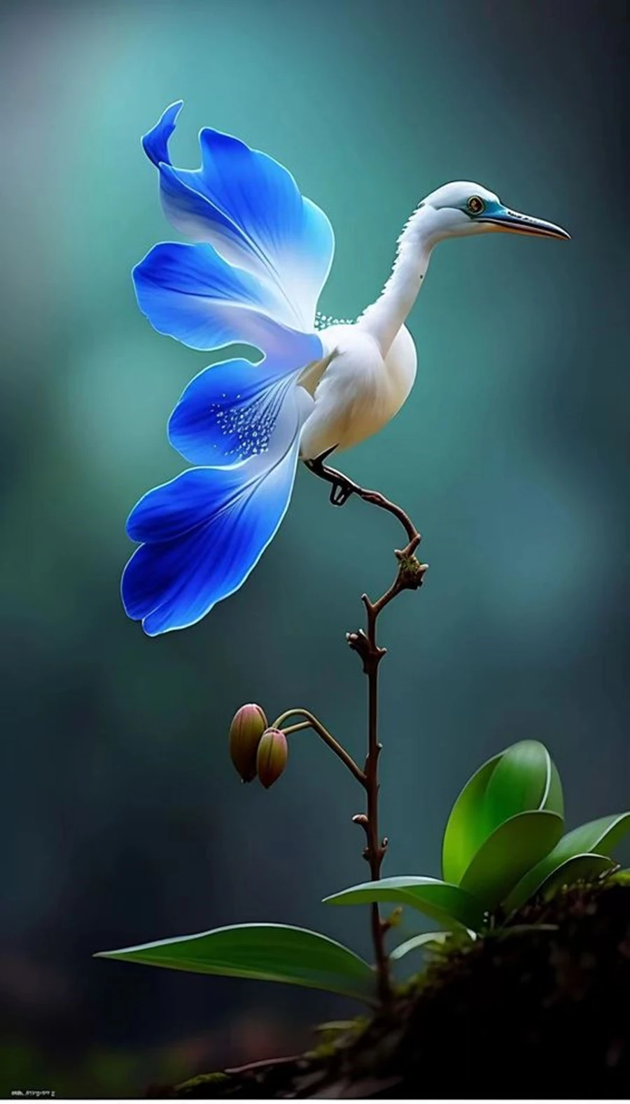 Renkli Baskılı Sayılarla Boyama Hobi Seti: Orkide ve Kuş