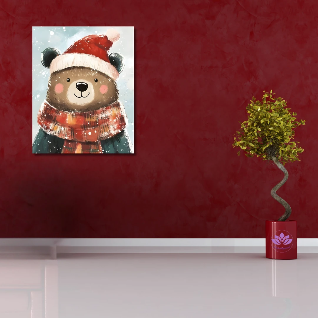  Sayılarla Boyama Seti Yeni Yıl Temalı: Sevimli Ayı