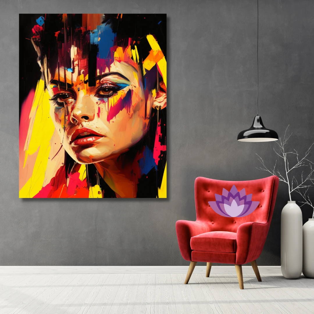 Sayılarla Boyama Hobi Seti Renkli Baskılı: Renkli Kadın