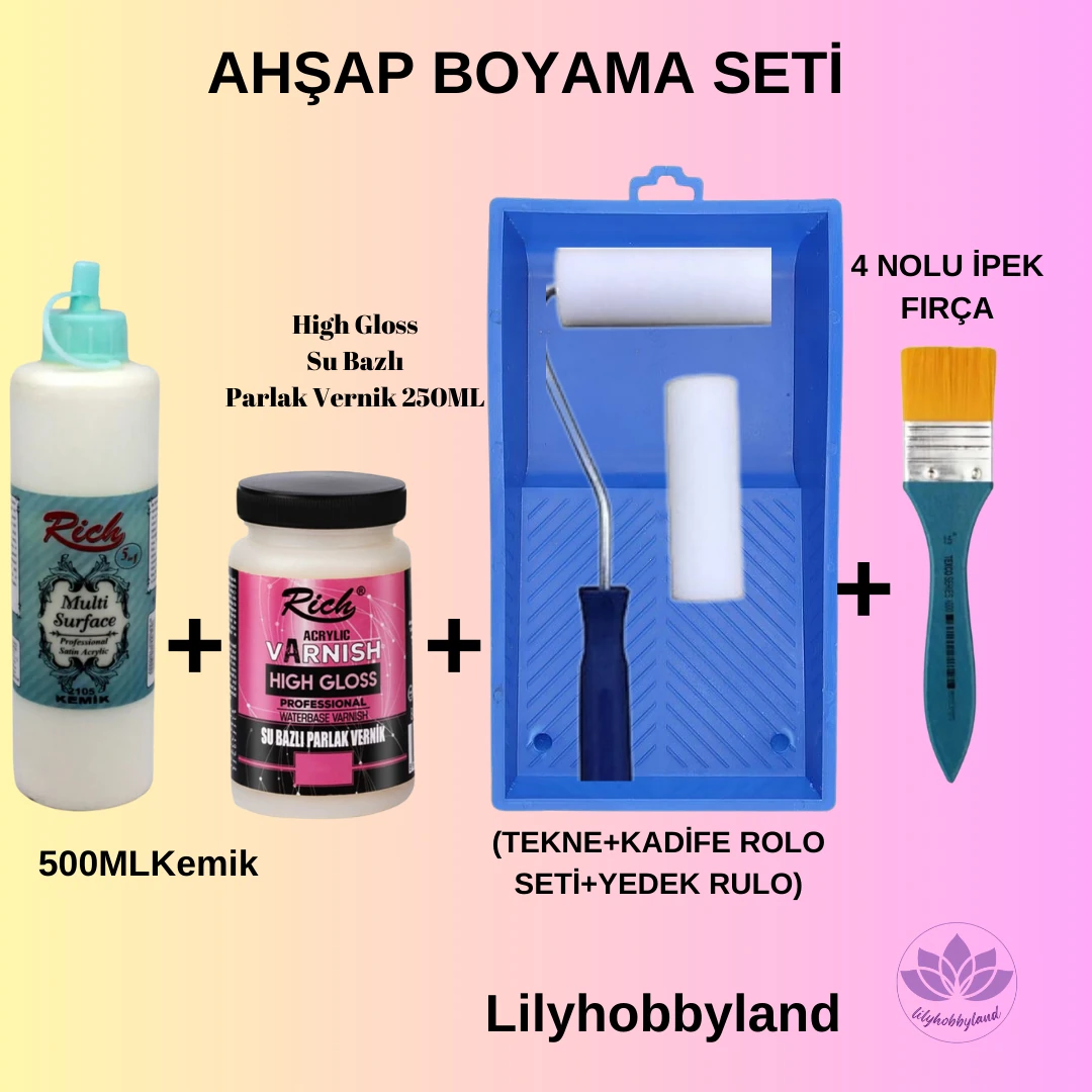 Ahşap Boyama Seti - KEMİK