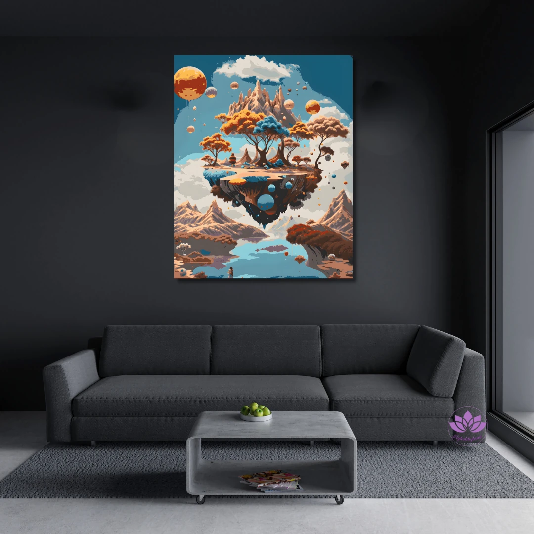 Sayılarla Boyama Seti-Manzara: Gökyüzündeki Ağaç