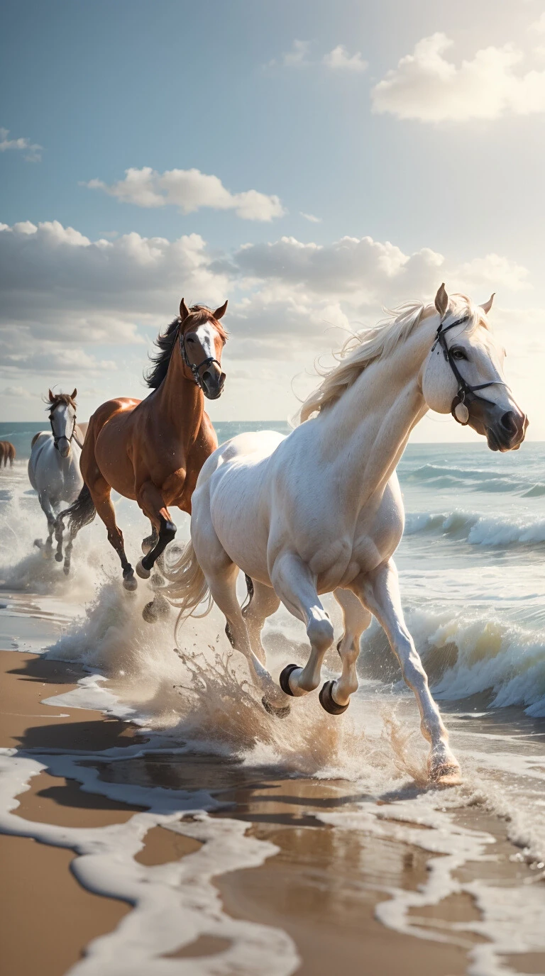 Renkli Baskılı Sayılarla Boyama Hobi Seti:  Koşan Atlar 2