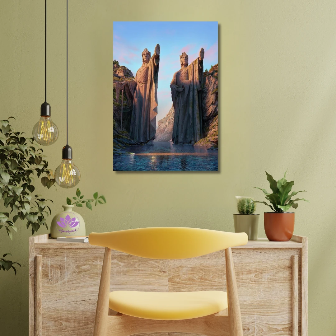 Sayılarla Boyama Seti Kasnağa Gerili: Argonath – Kralların-Kapısı