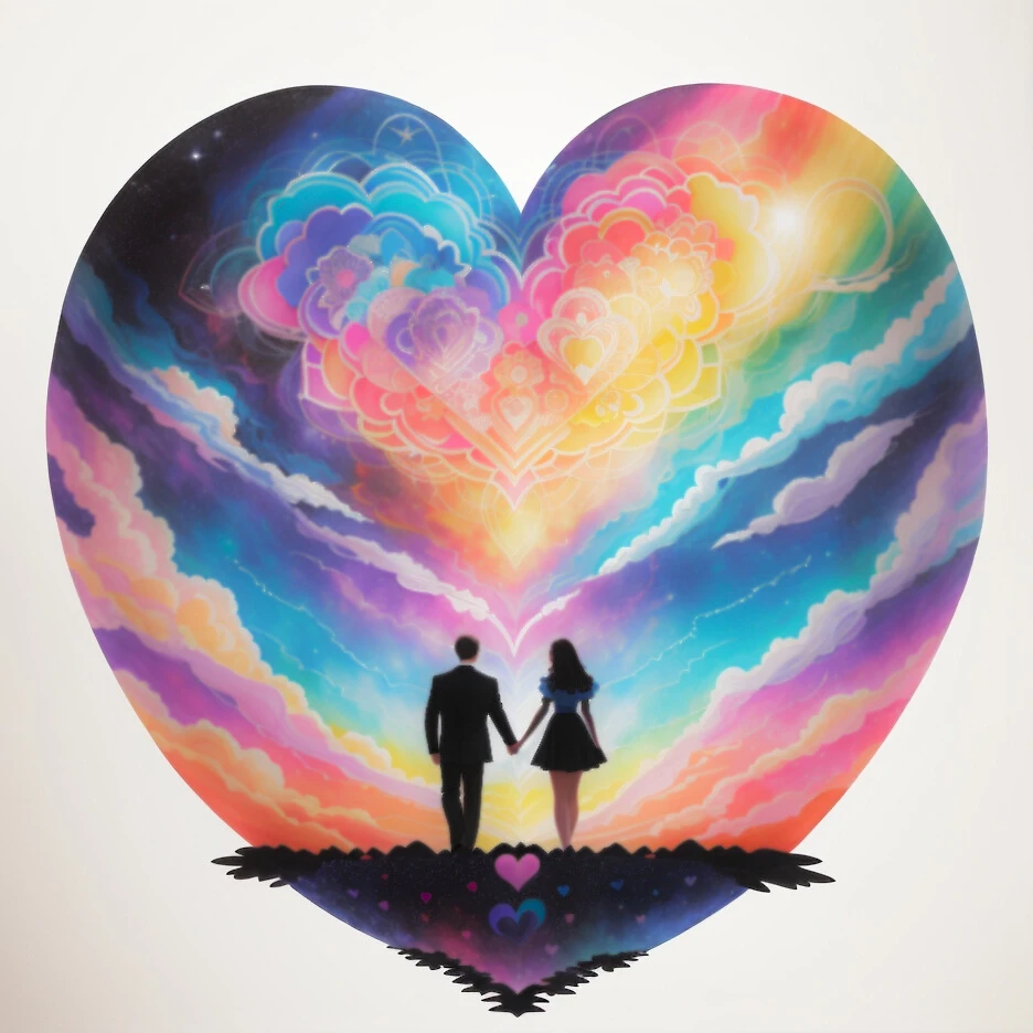 Renkli Baskılı Sayılarla Boyama Hobi Seti: Aşka Yürüyüş