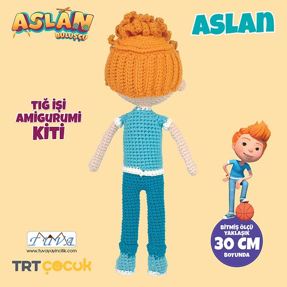 Amigurumi Seti, Aslan Buluşçu, Amigurumi Oyuncak LAK11