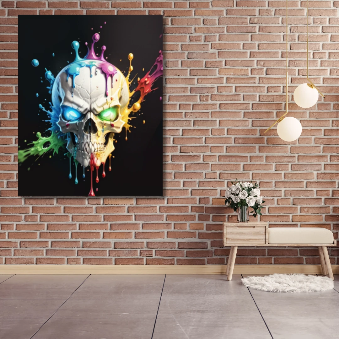 Sayılarla Boyama Hobi Seti Renkli Baskı:  Kafatası