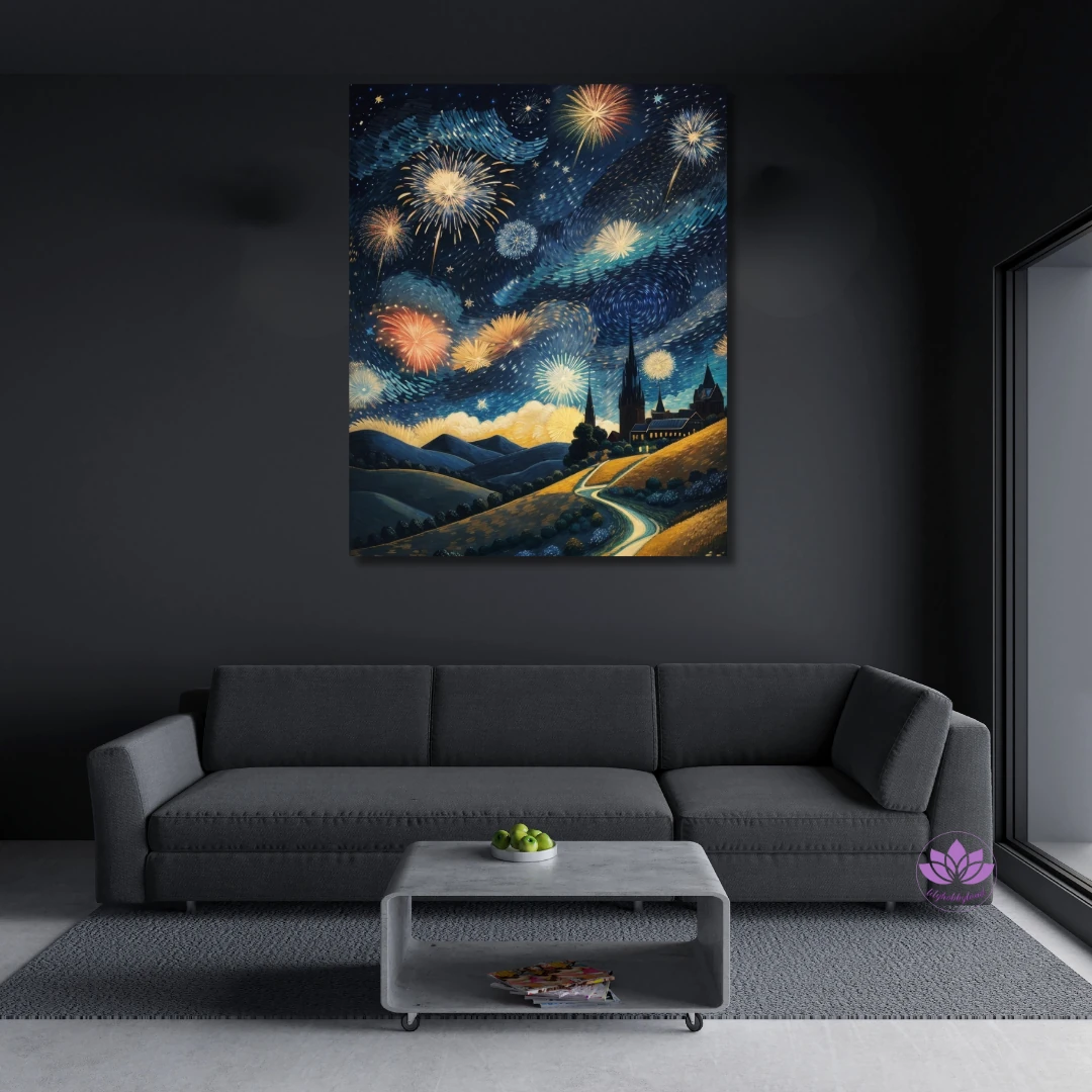 Sayılarla Boyama Seti-Manzara:  Yıldızlı Gece