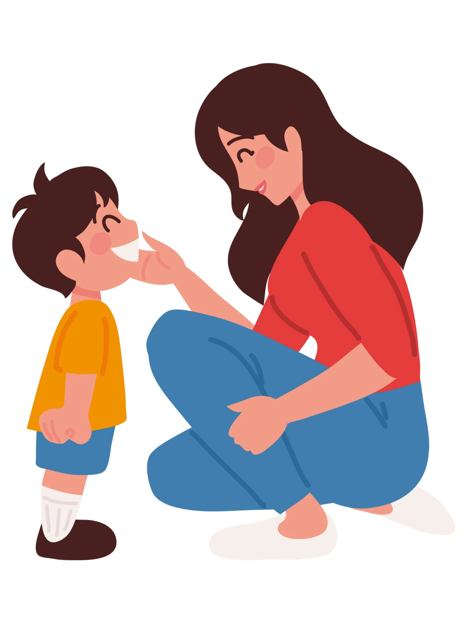 Çocuklar için Renkli Baskılı Sayılarla Boyama Hobi Seti: Anne ve Oğul Sevgisi