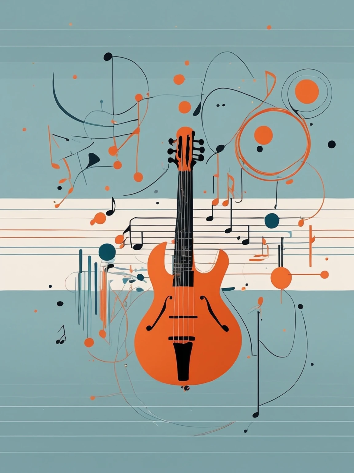 Renkli Baskılı Sayılarla Boyama Hobi Seti: Soyut Resim 1