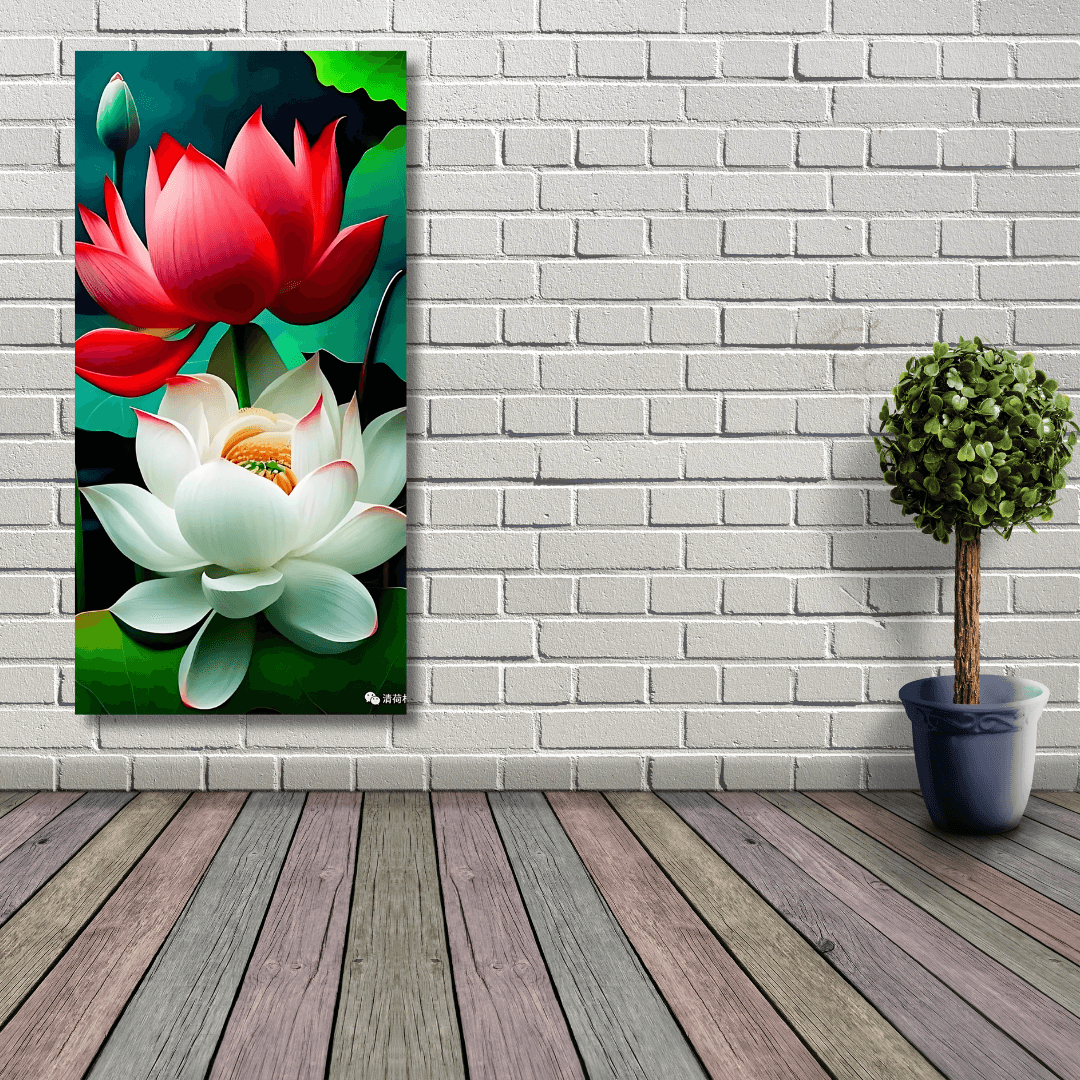 Sayılarla Boyama Hobi Seti Renkli Baskılı 50x100 cm Renkli Lotus