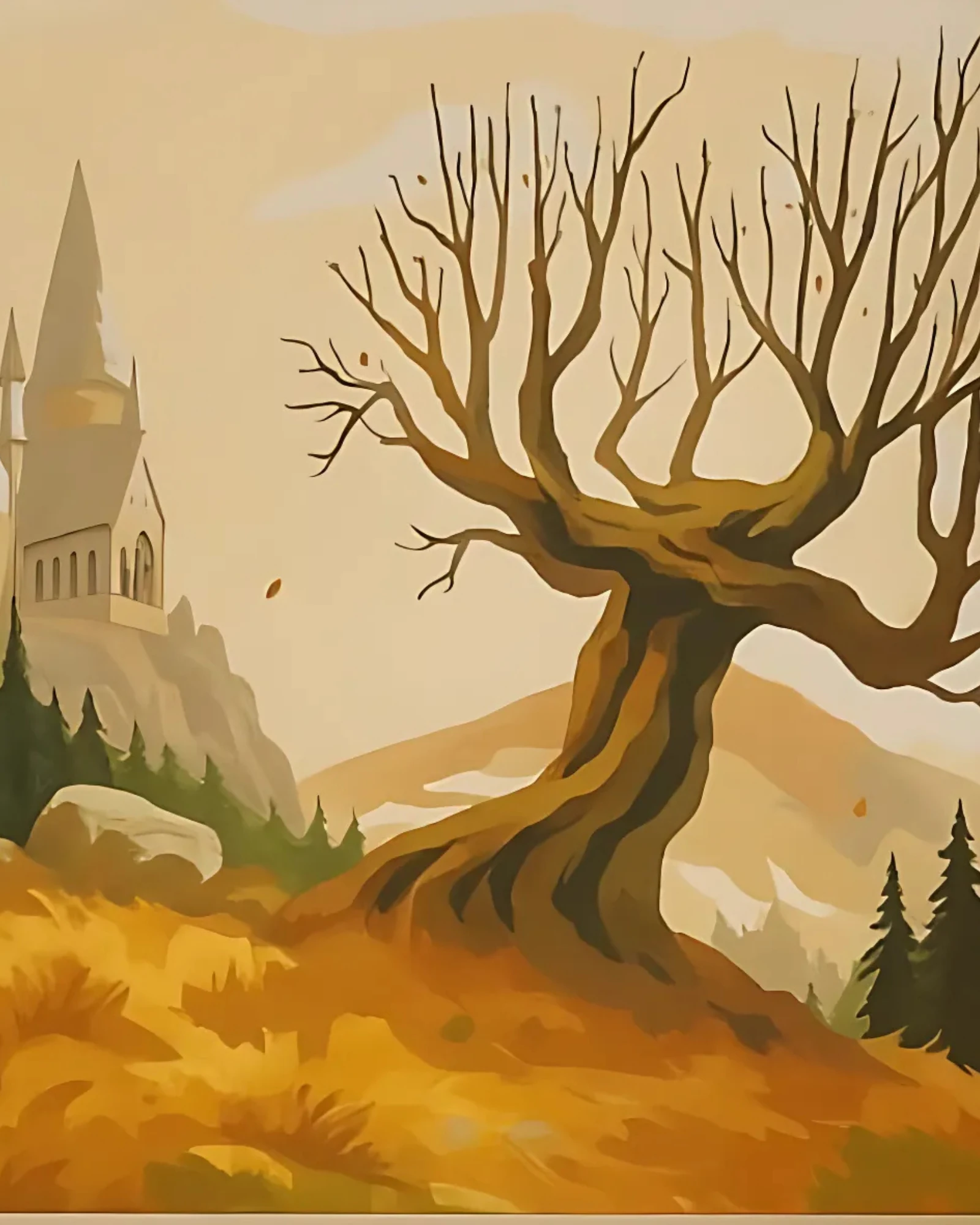 Sayılarla Boyama Seti Sihir Yolu-Harry Potter Fısıltılı Söğüt