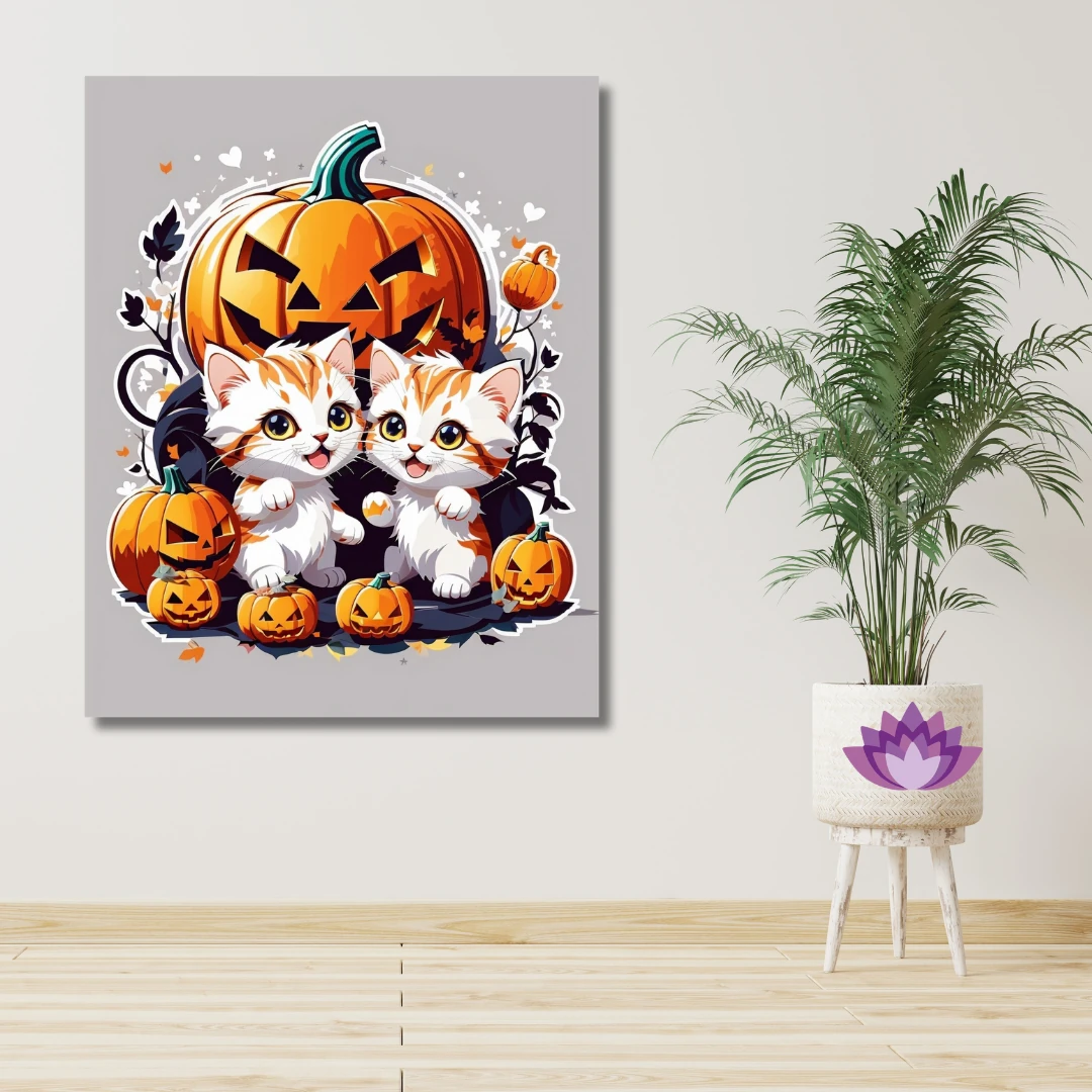 Sayılarla Boyama Hobi Seti Renkli Baskı: Yavru Kediler