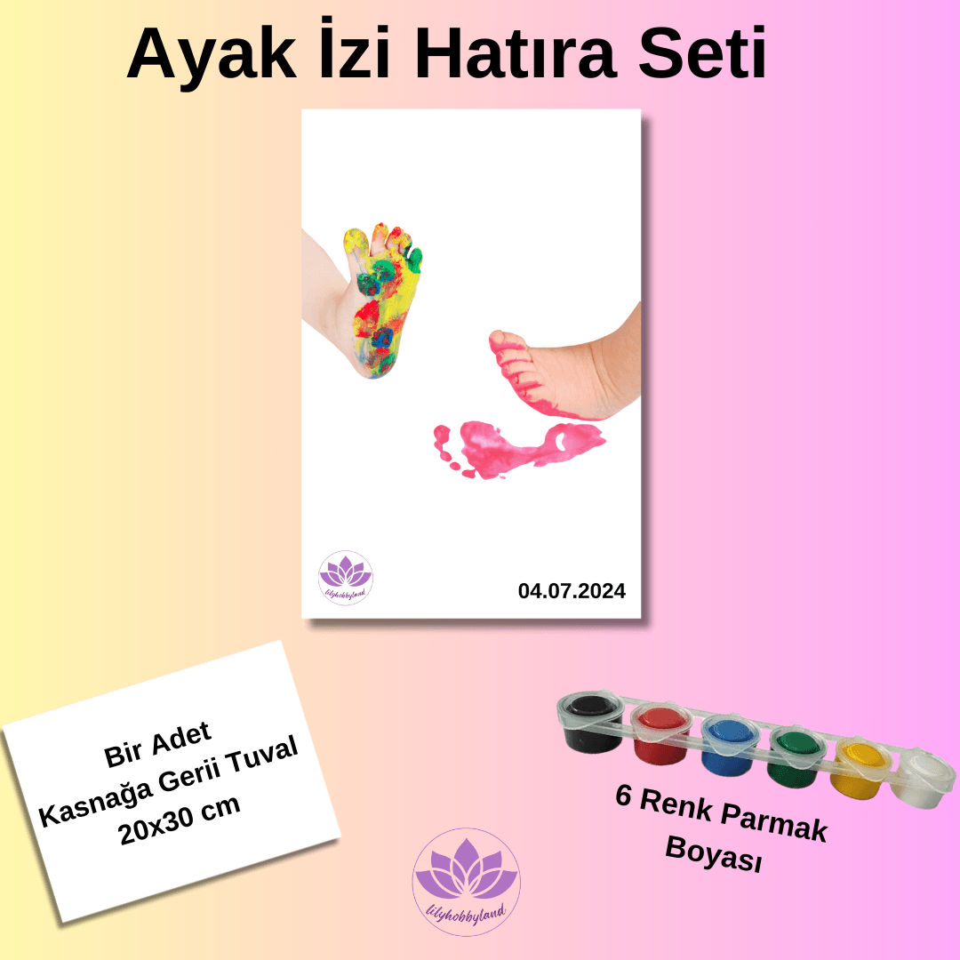 Bebek Ayak İzi Hatırası Seti