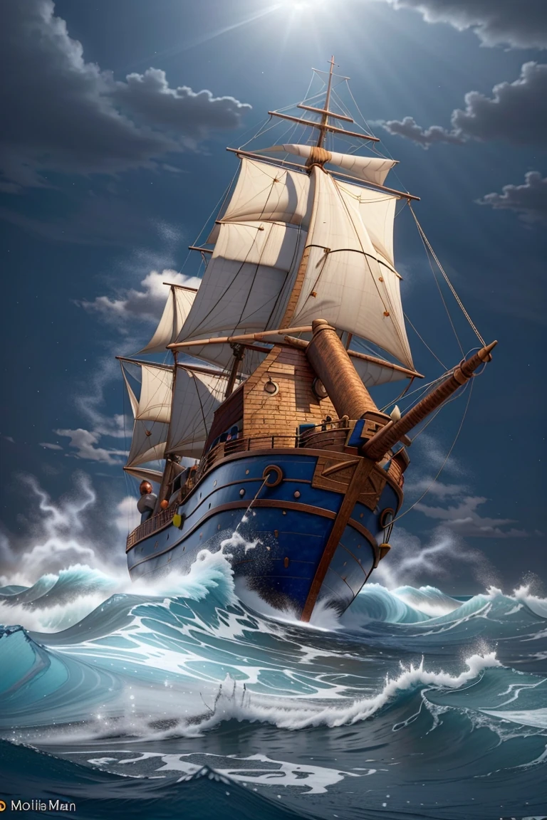 Renkli Baskılı Sayılarla Boyama Hobi Seti: Yelkenli 2