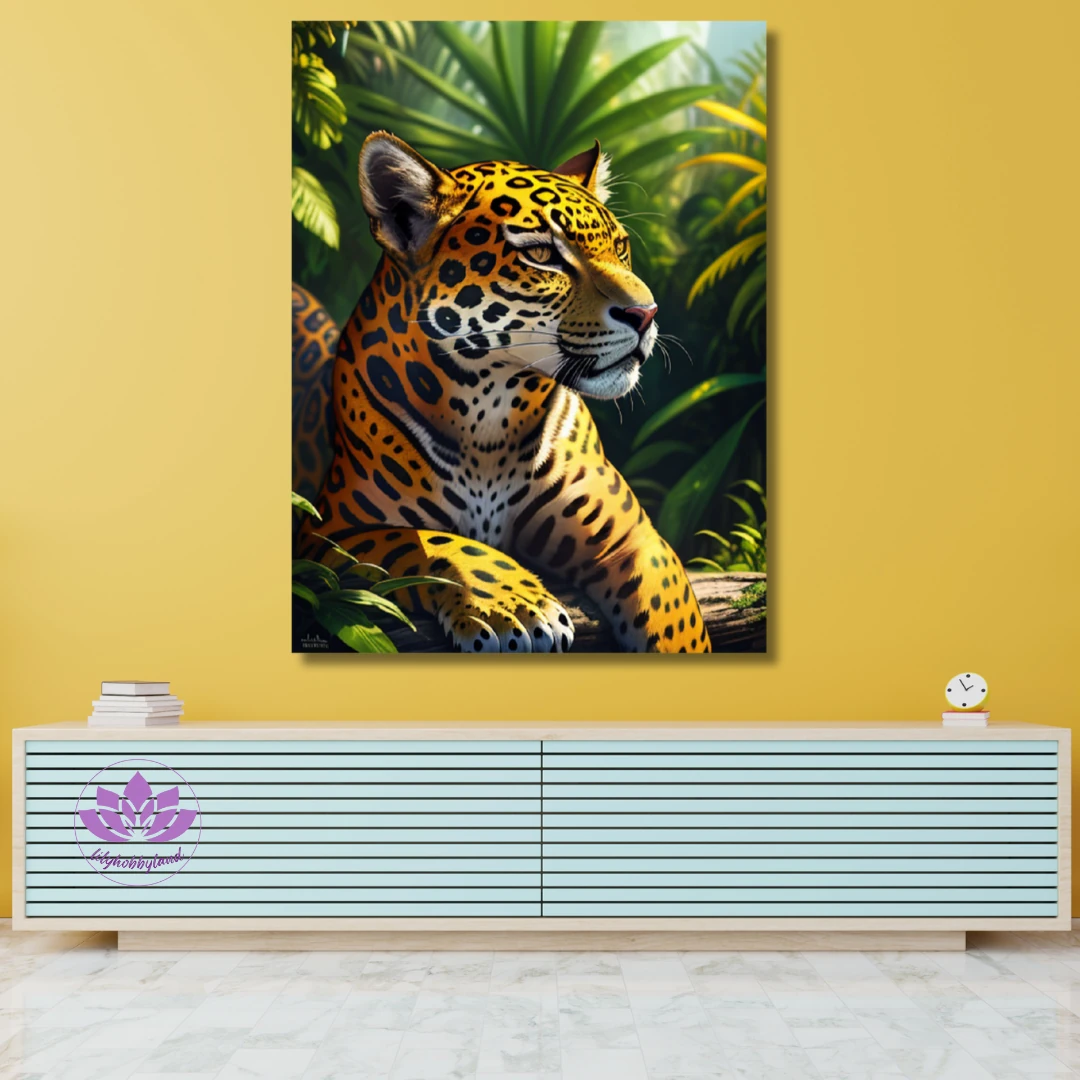 Sayılarla Boyama Hobi Seti Renkli Baskı: Jaguar