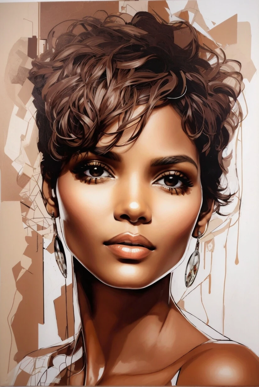 Renkli Baskılı Sayılarla Boyama Hobi Seti:  Afrika Güzeli 6