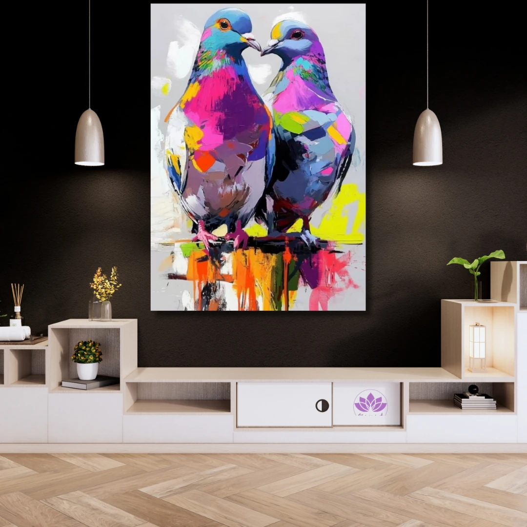 Renkli Baskılı Sayılarla Boyama Hobi Seti:  Renkli Kuşlar