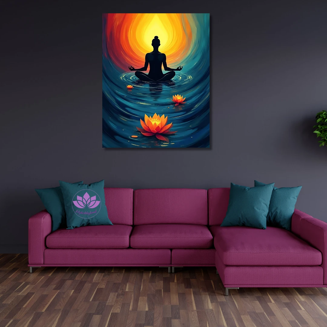 Sayılarla Boyama Hobi Seti Renkli Baskılı: Yoga