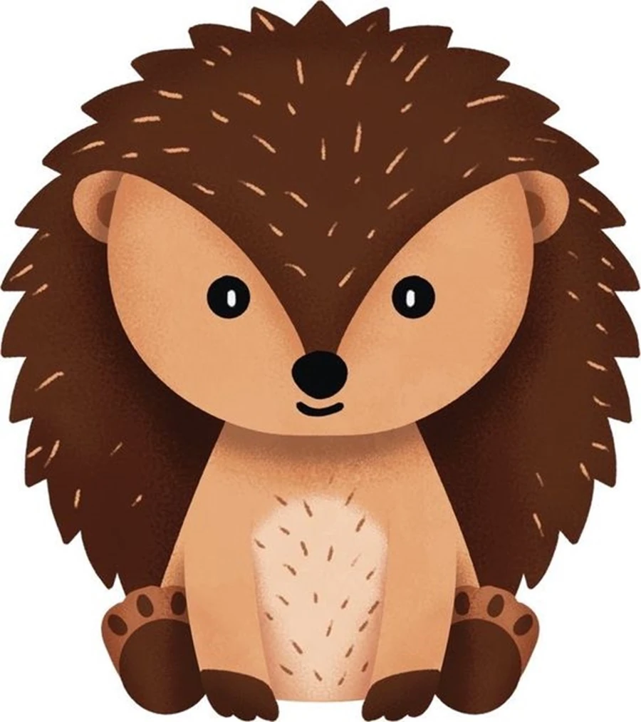 Çocuklar için Renkli Baskılı Sayılarla Boyama Hobi Seti: Kirpi