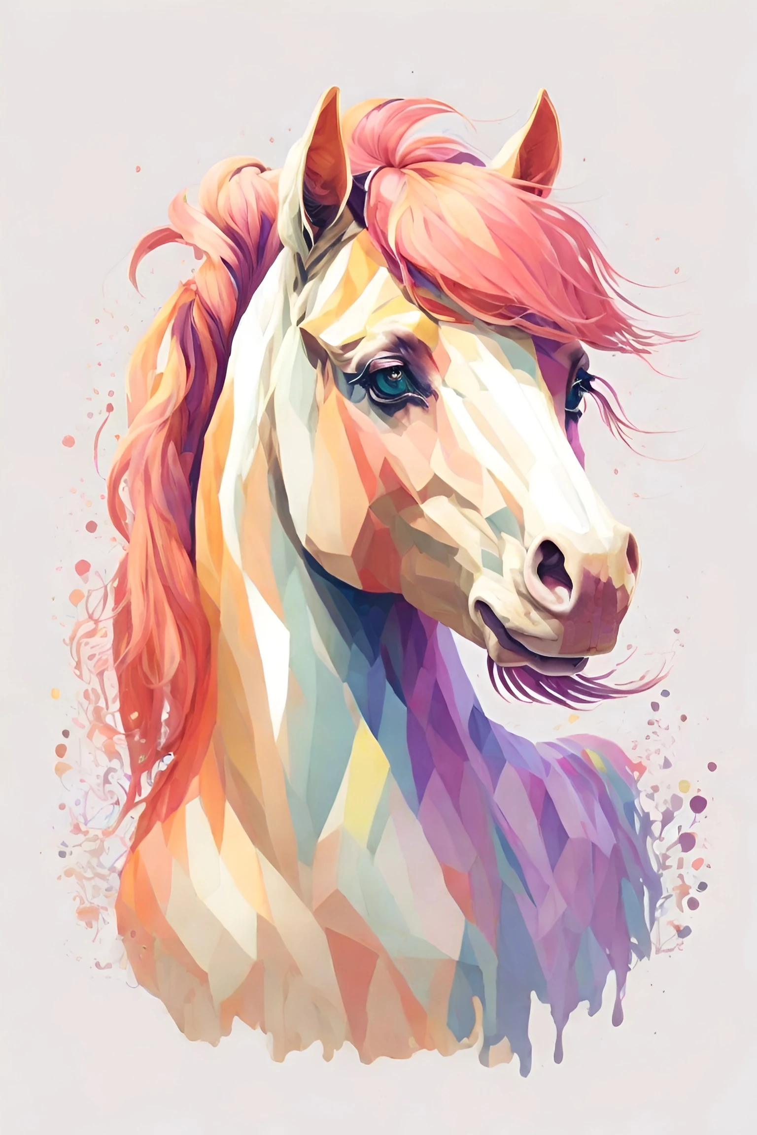 Renkli Baskılı Sayılarla Boyama Hobi Seti: Atının Rengi