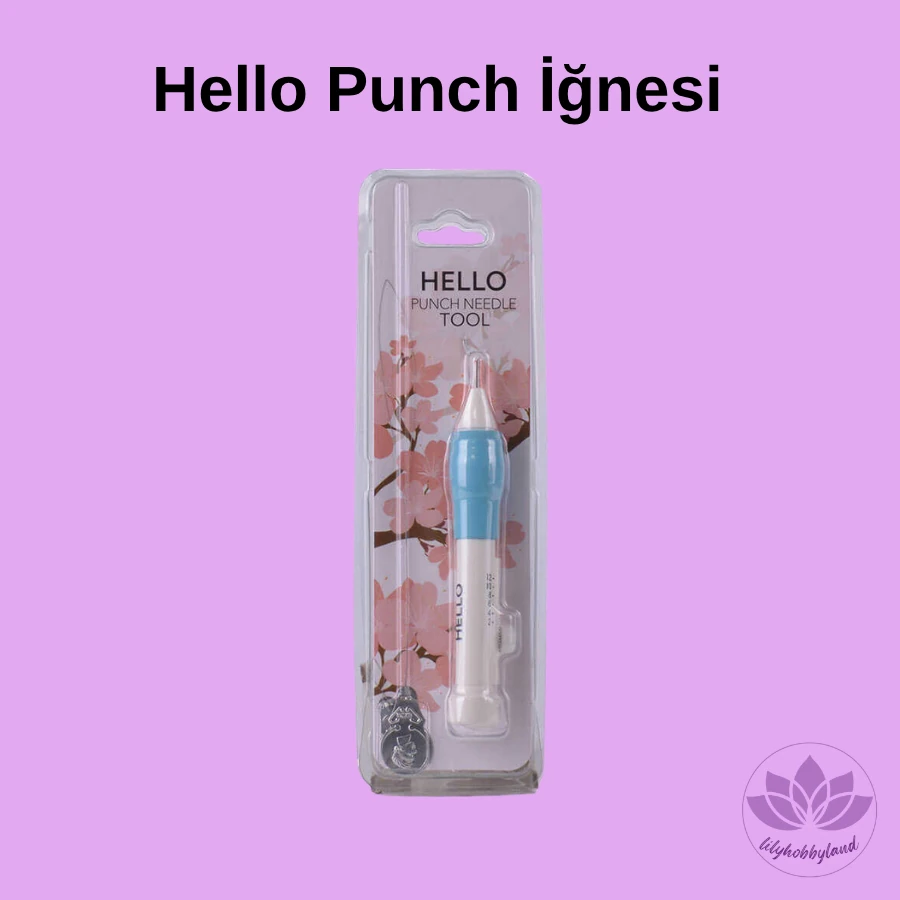 Punch Nakış Başlangıç Seti – 6 Renk İplikli, Kumaşlı, Kasnaklı, İğneli Tam Set (Yeni Başlayanlar İçin)