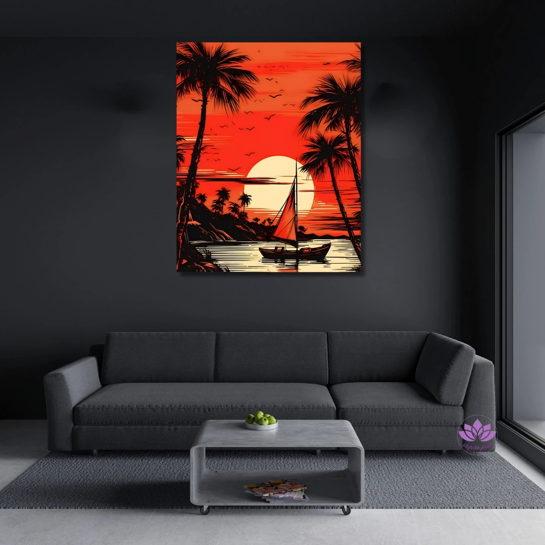 Sayılarla Boyama Seti-Manzara: Gün Batımı