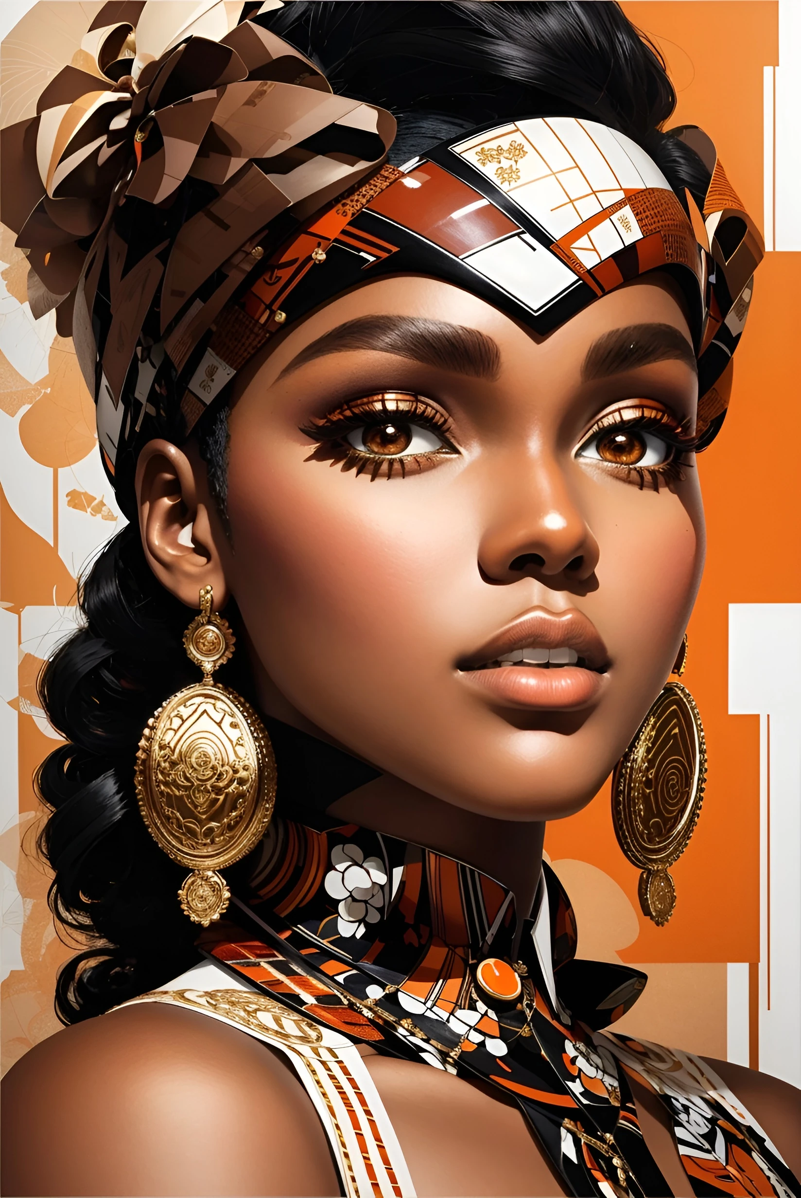 Renkli Baskılı Sayılarla Boyama Hobi Seti:  Afrika Güzeli 10