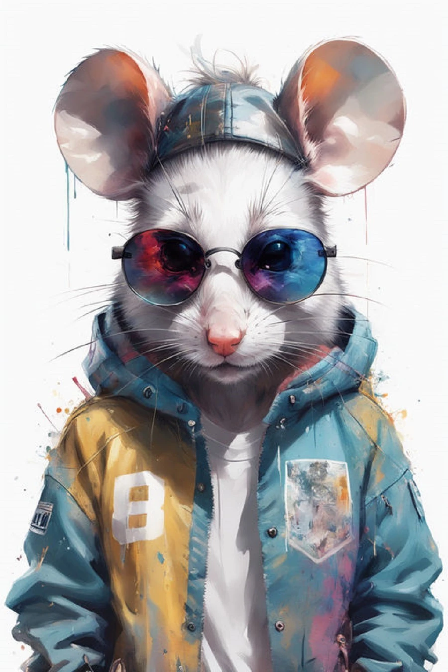 Renkli Baskılı Sayılarla Boyama Hobi Seti: Farenin Tarzı