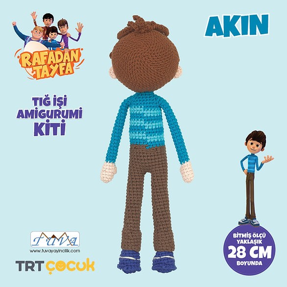 Amigurumi Seti, Rafadan Tayfa Akın, Amigurumi Oyuncak LAK04