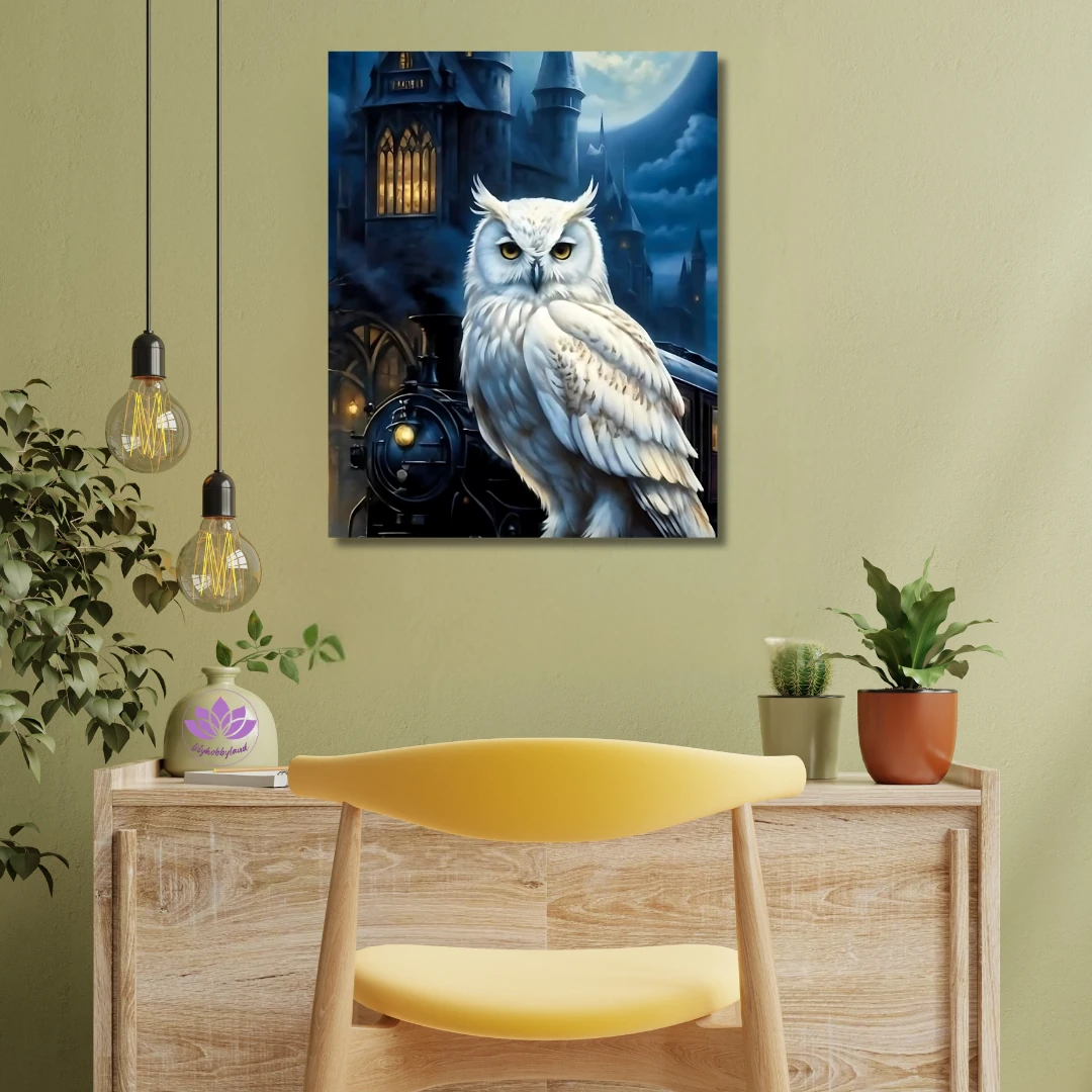 Sayılarla Boyama Seti Kasnağa Gerili: Sihir Yolu-Harry Potter Peron 9¾'ün Bekçisi