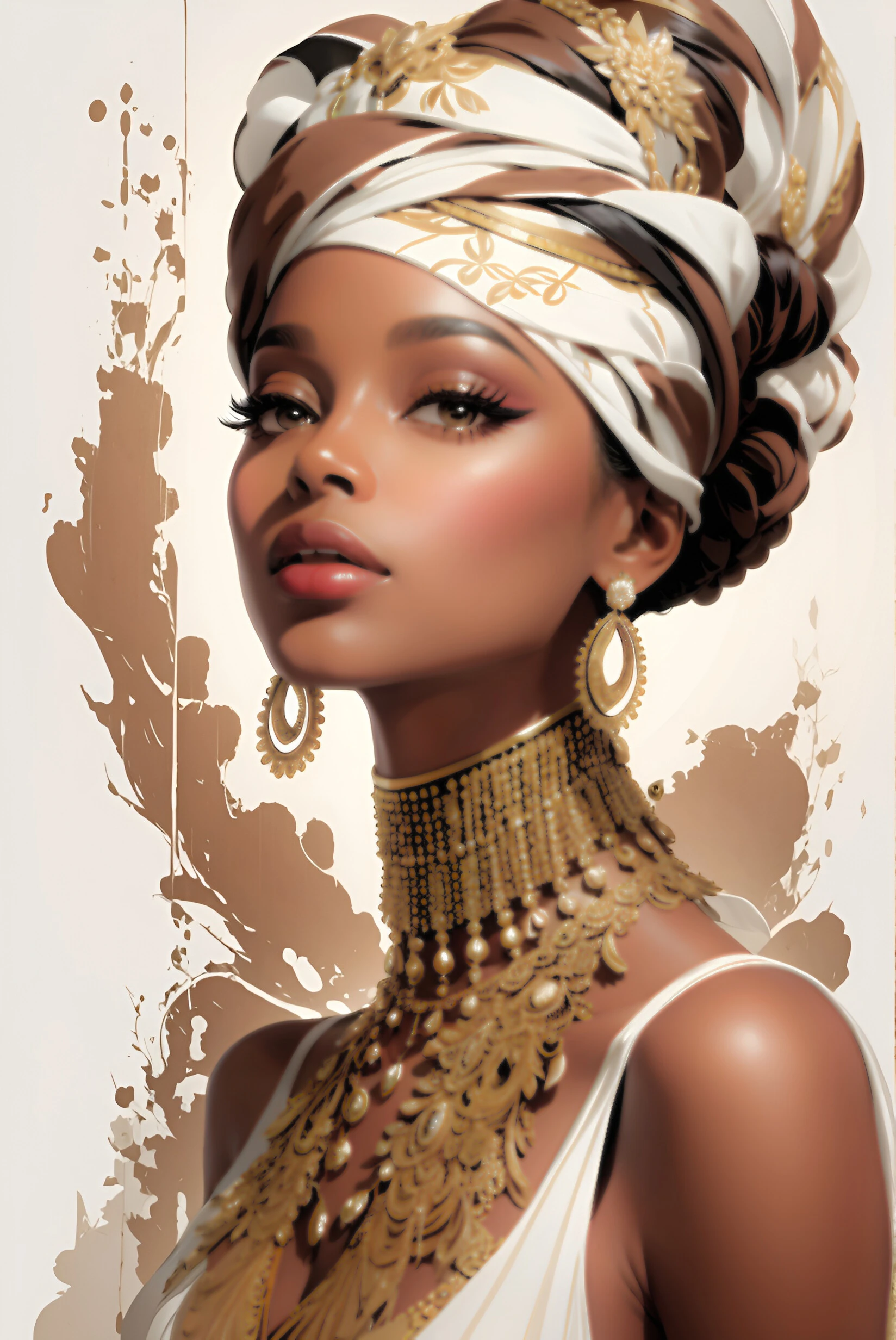 Renkli Baskılı Sayılarla Boyama Hobi Seti:  Afrika Güzeli 9