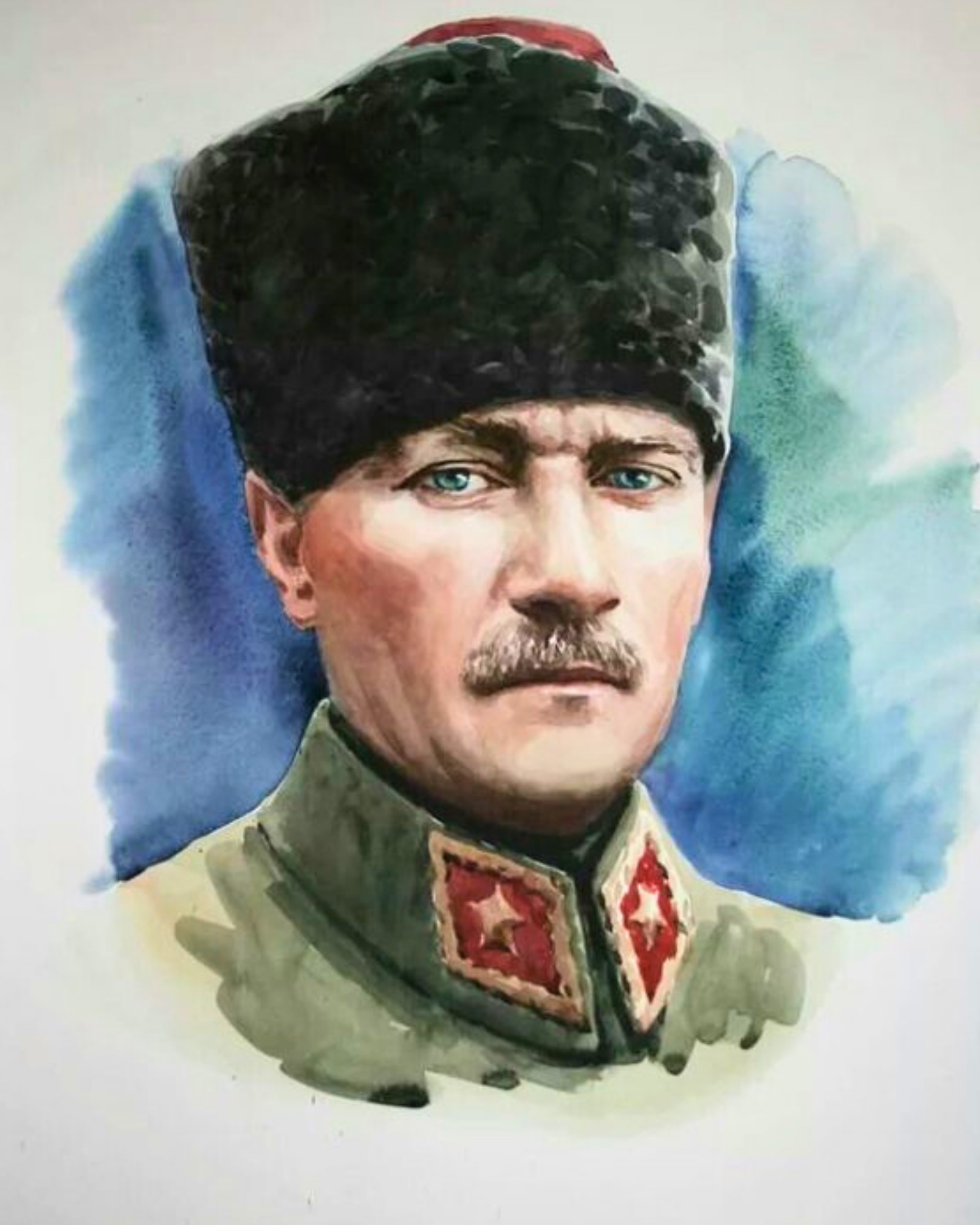 Renkli Baskılı Sayılarla Boyama Hobi Seti:  Atatürk 8