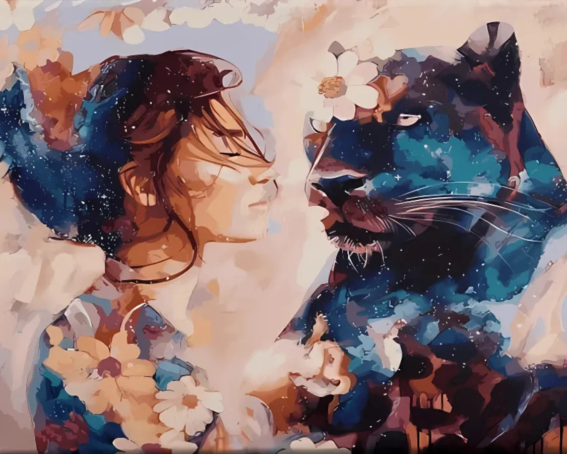 Sayılarla Boyama Hobi Seti:  Kadın ve Panter