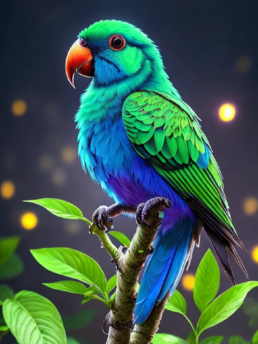 Sayılarla Boyama Hobi Seti Renkli Baskı: Papağan