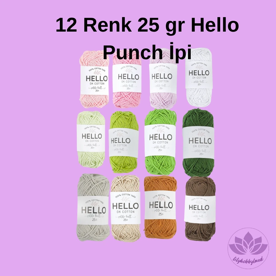 Punch Nakış Başlangıç Seti – 12 Renk İplikli, Kumaşlı, Kasnaklı, İğneli Tam Set (Yeni Başlayanlar İçin)
