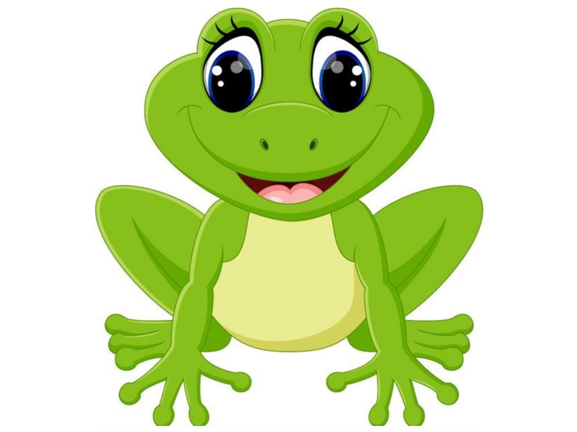 Çocuklar için Renkli Baskılı Sayılarla Boyama Hobi Seti: Şirin kurbağa