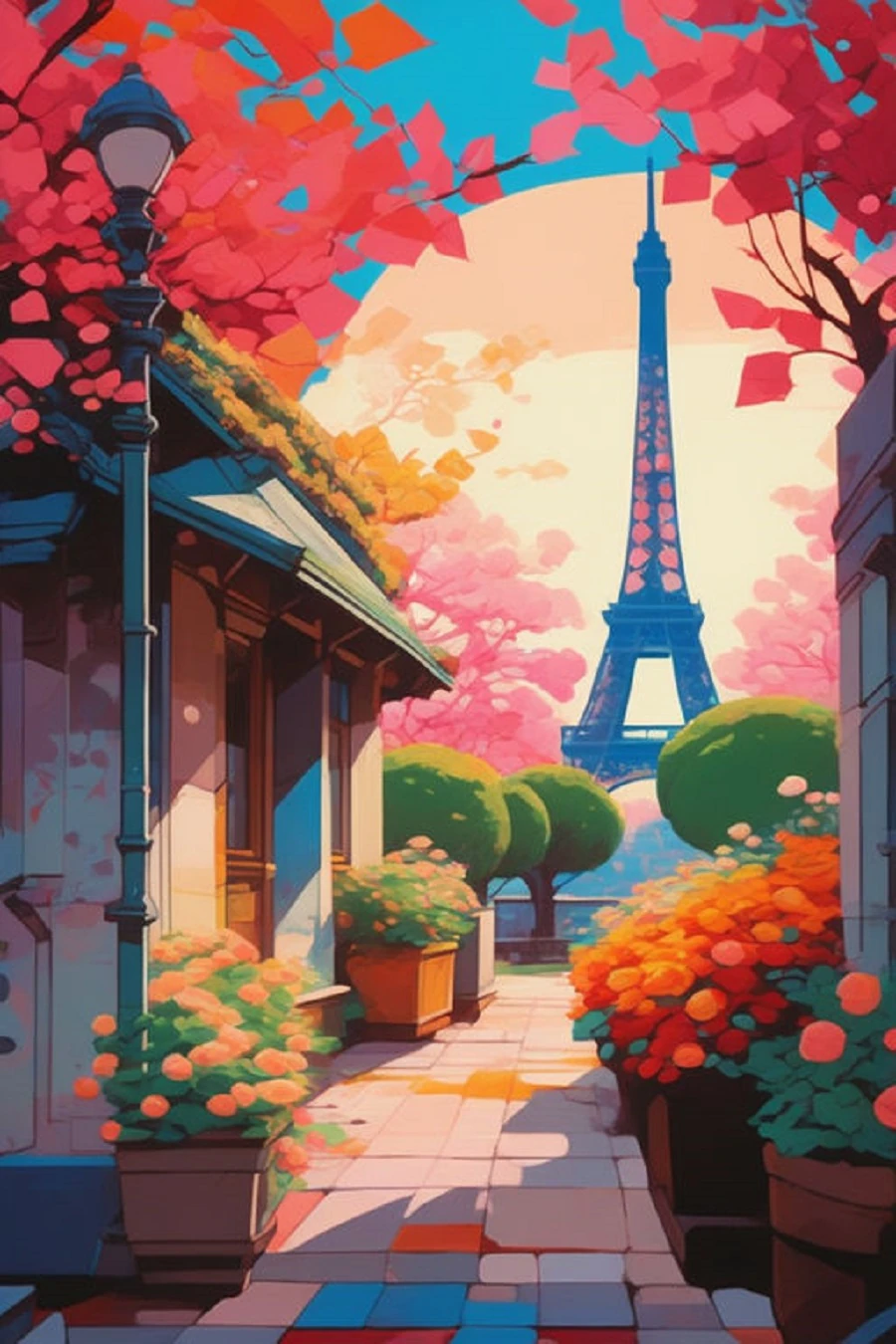 Renkli Baskılı Sayılarla Boyama Hobi Seti: Eyfel Kulesi