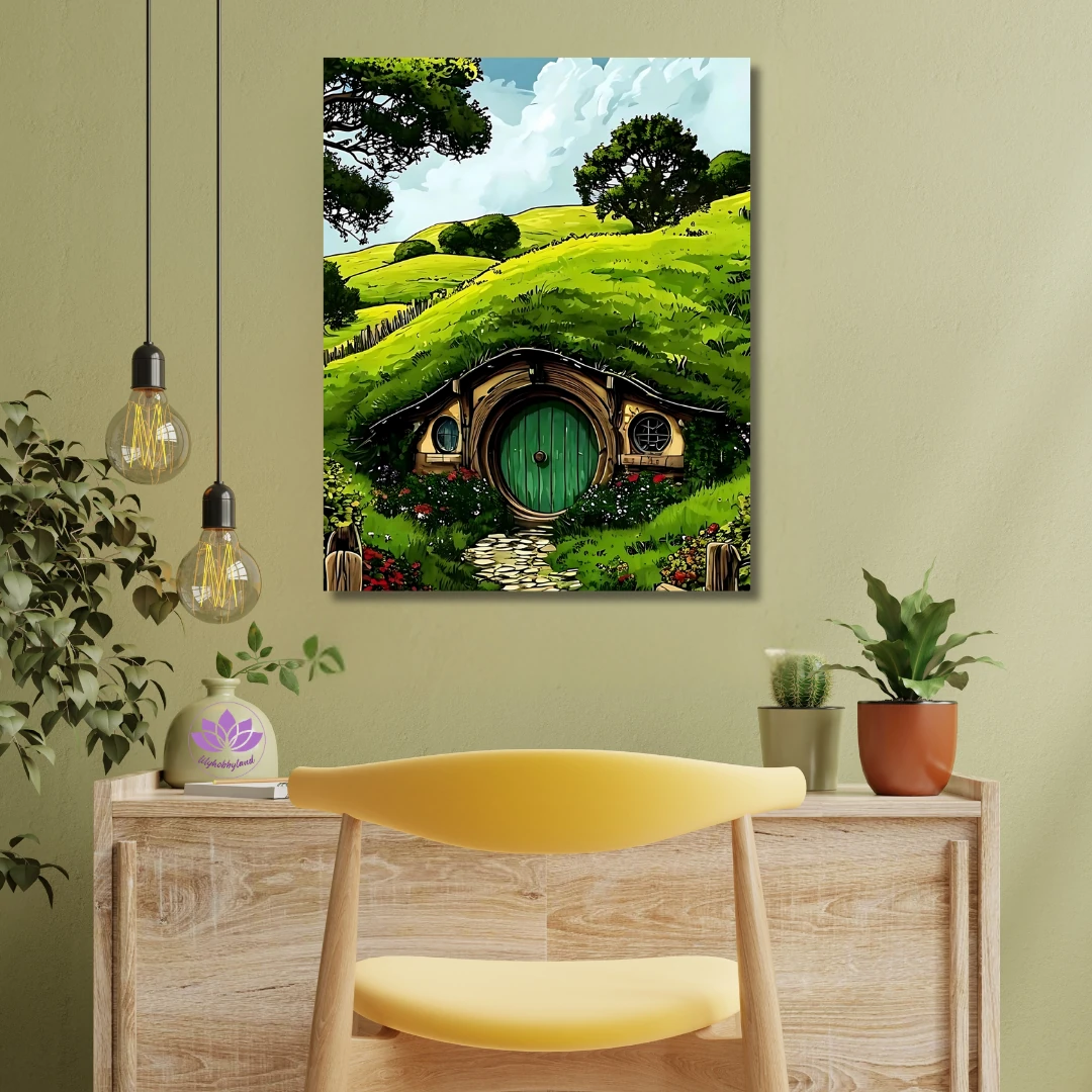 Sayılarla Boyama Seti Kasnağa Gerili: Orta Dünya-Mavi Işığın Ardında