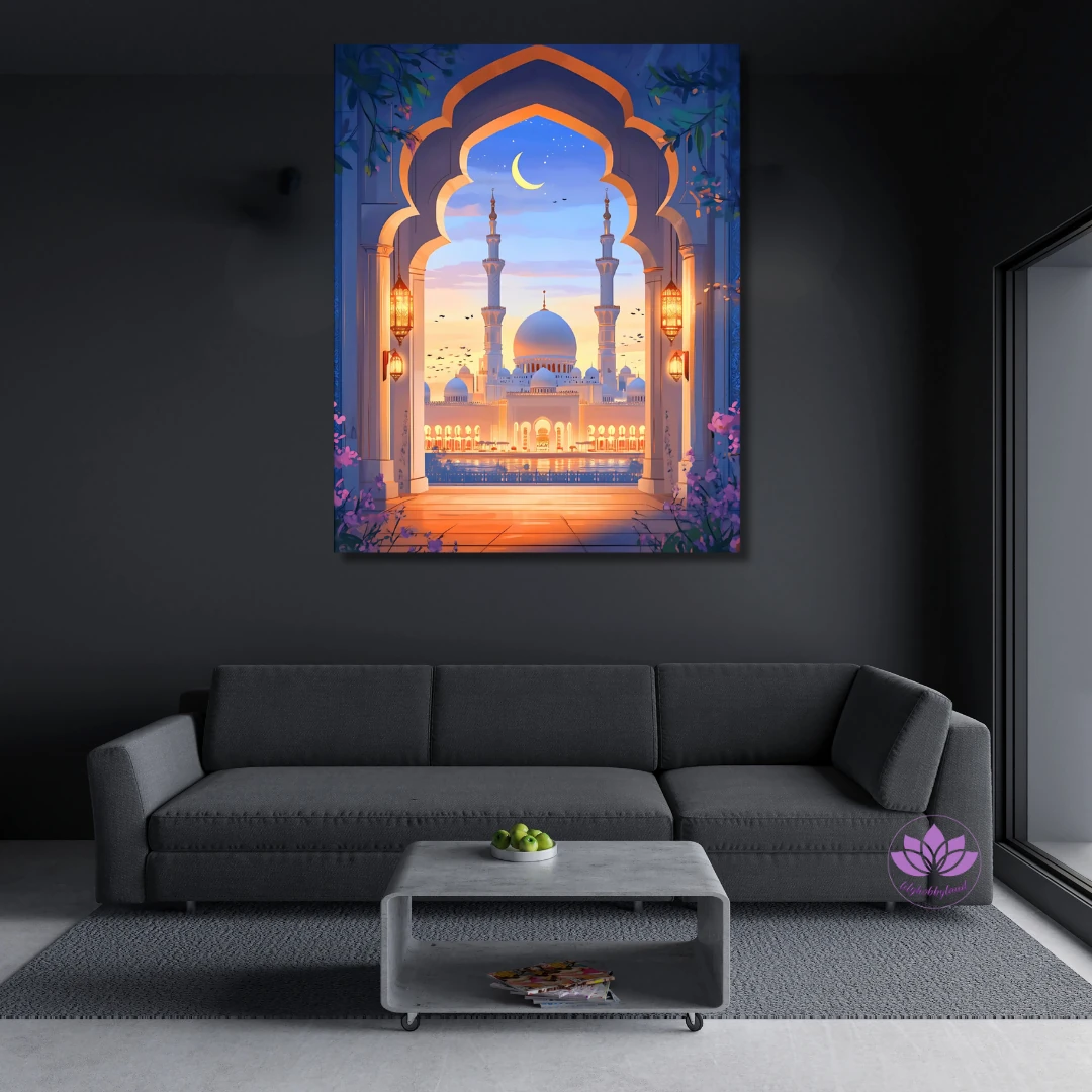 Sayılarla Boyama Seti Kasnağa Gerili İslami Eserler: Ramazan Işığı