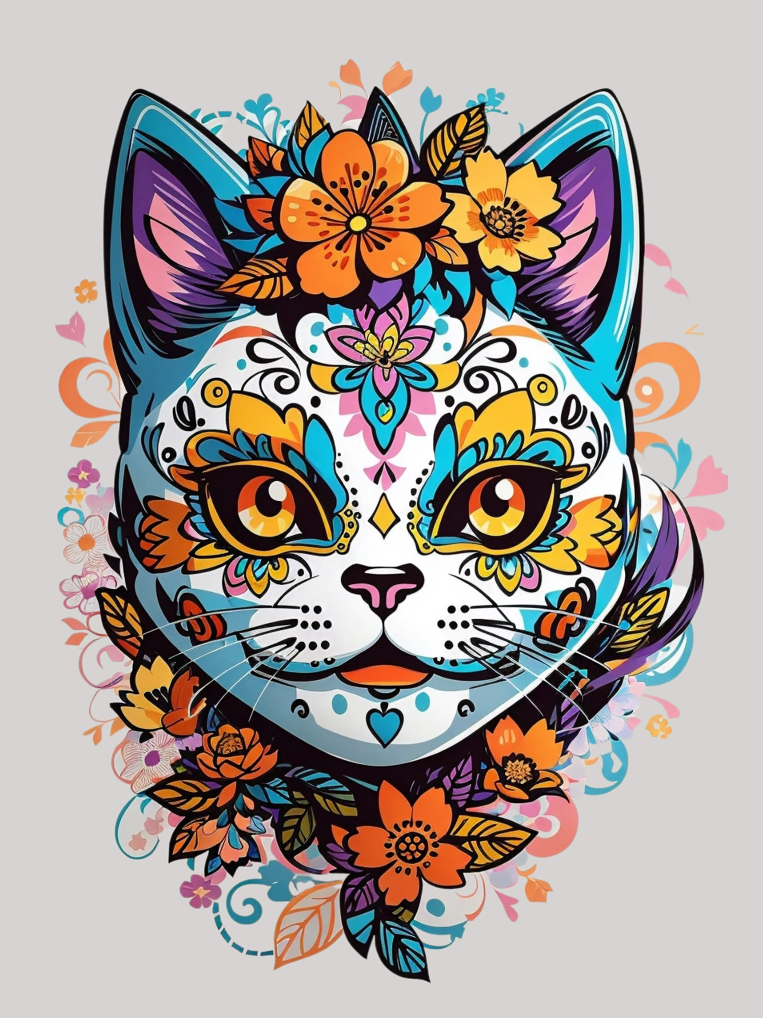 Sayılarla Boyama Hobi Seti Renkli Baskı: Kedicik 4