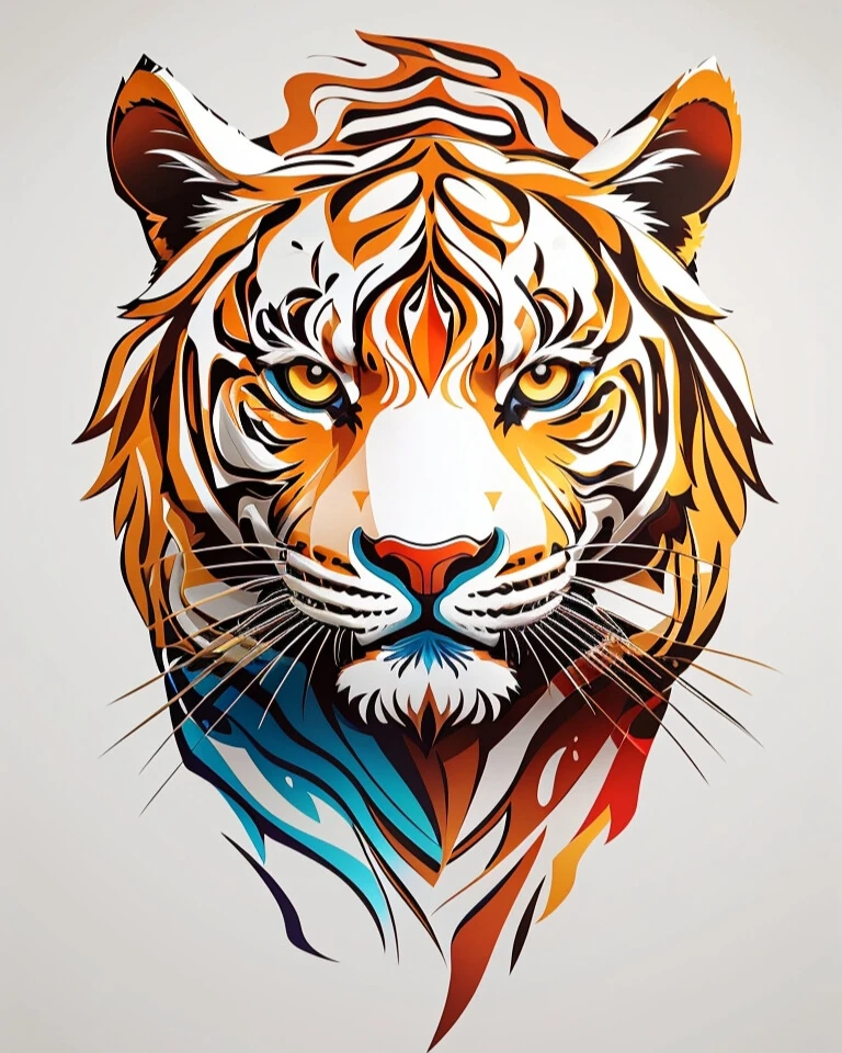 Renkli Baskılı Sayılarla Boyama Hobi Seti: Kaplan