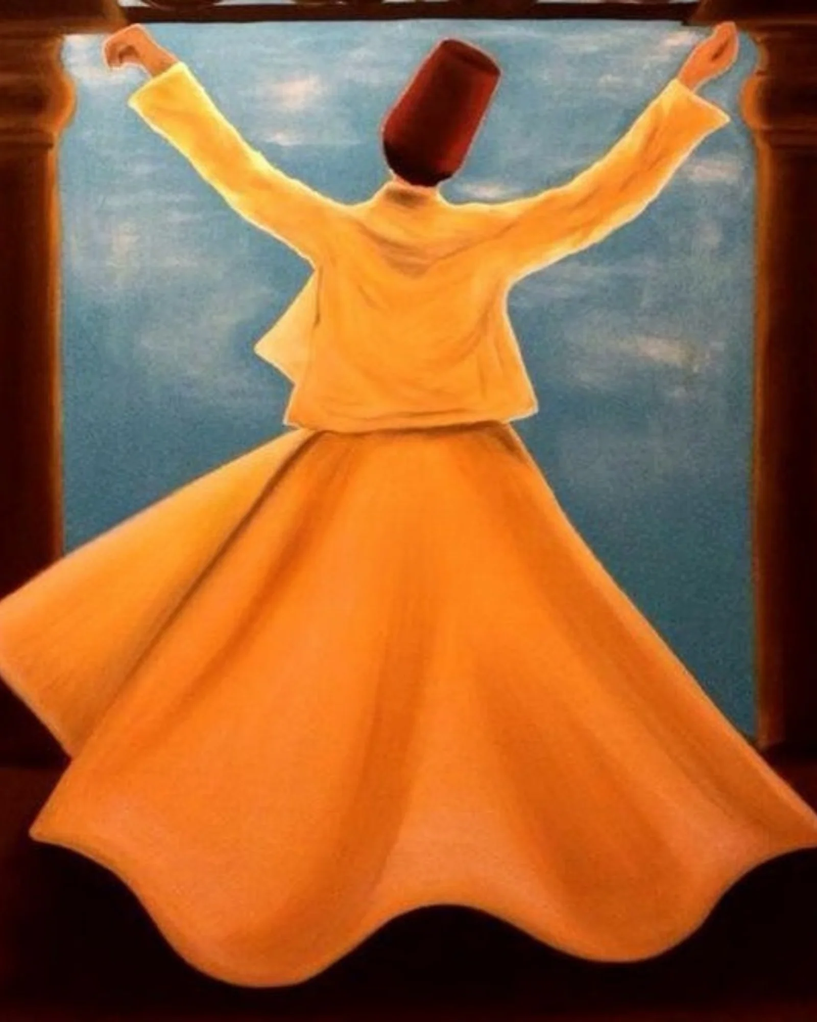 Sayılarla Boyama Hobi Seti Renkli Baskılı: Semazen