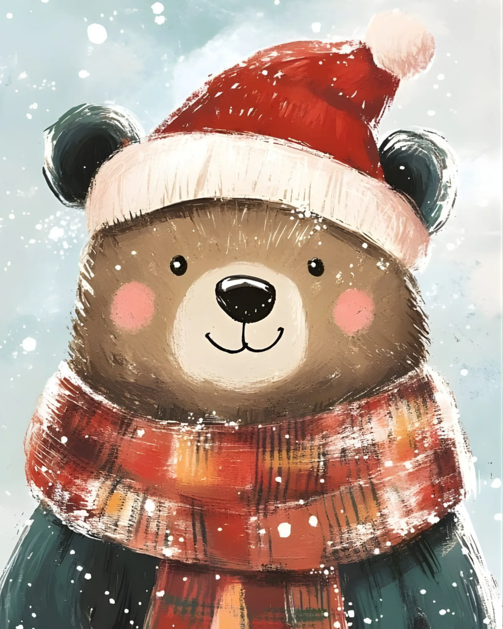  Sayılarla Boyama Seti Yeni Yıl Temalı: Sevimli Ayı