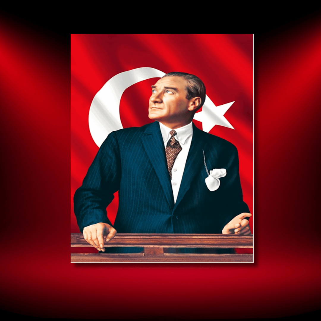 Renkli Baskılı Sayılarla Boyama Hobi Seti:  Atatürk 7