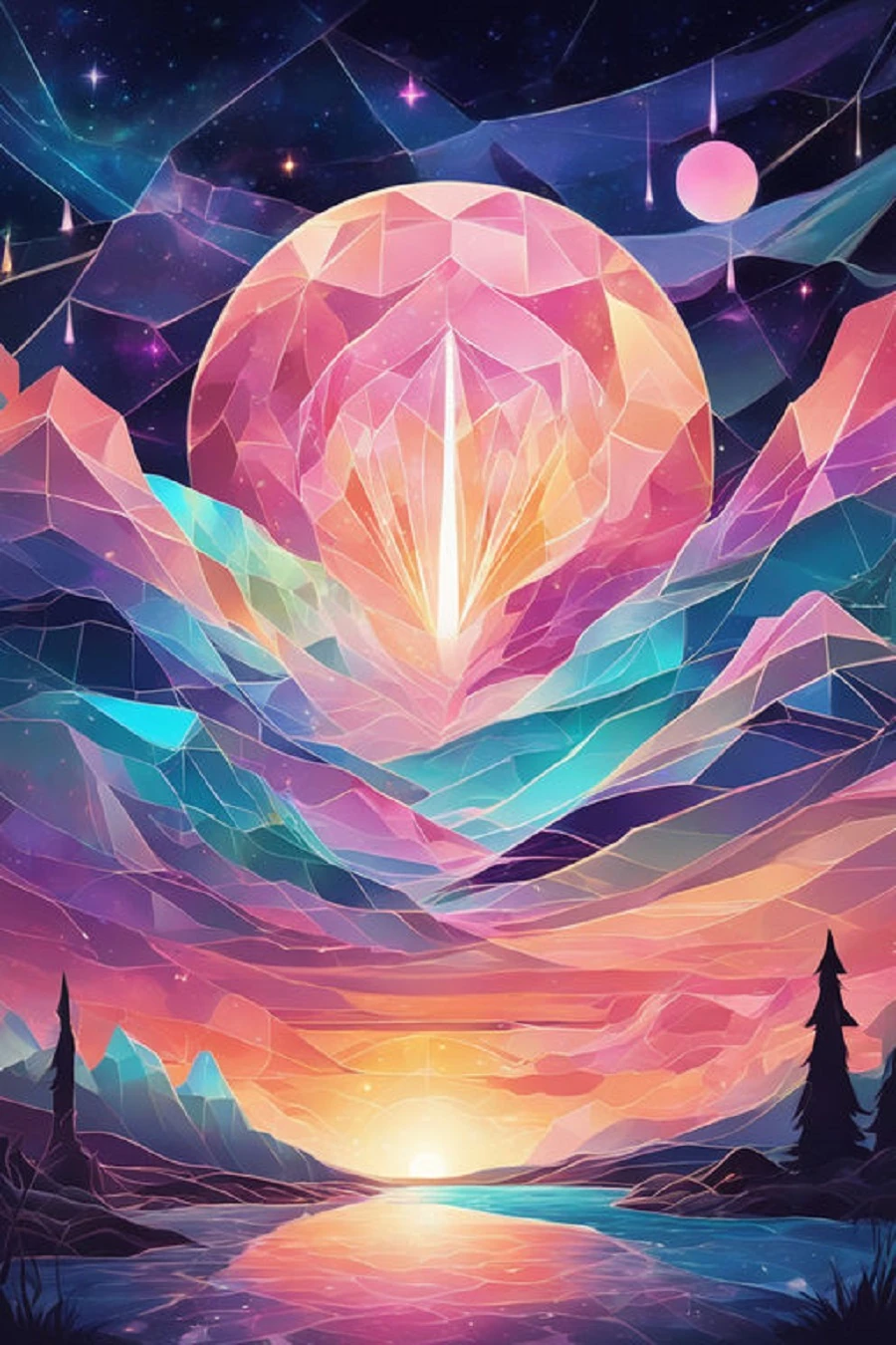 Renkli Baskılı Sayılarla Boyama Hobi Seti: Gün Batımı 2